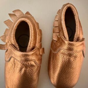 Little love bug gold moccasin